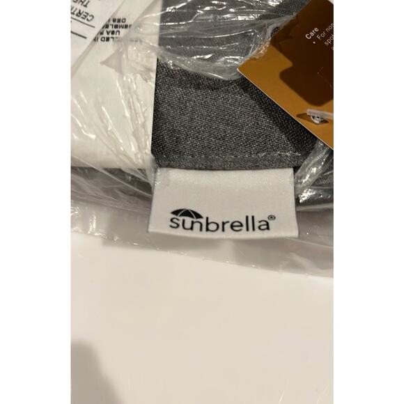 NEW PB Patio Dining CHAIR CUSHION SUNBRELLA X-Back Bistro Slate Gray 18.4"x17.3" - Picture 7 of 12